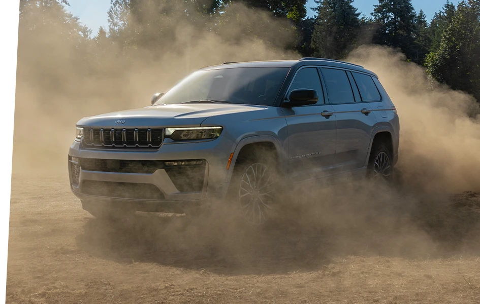 meet the 2026 Jeep Grand Cherokee kicking up dust
