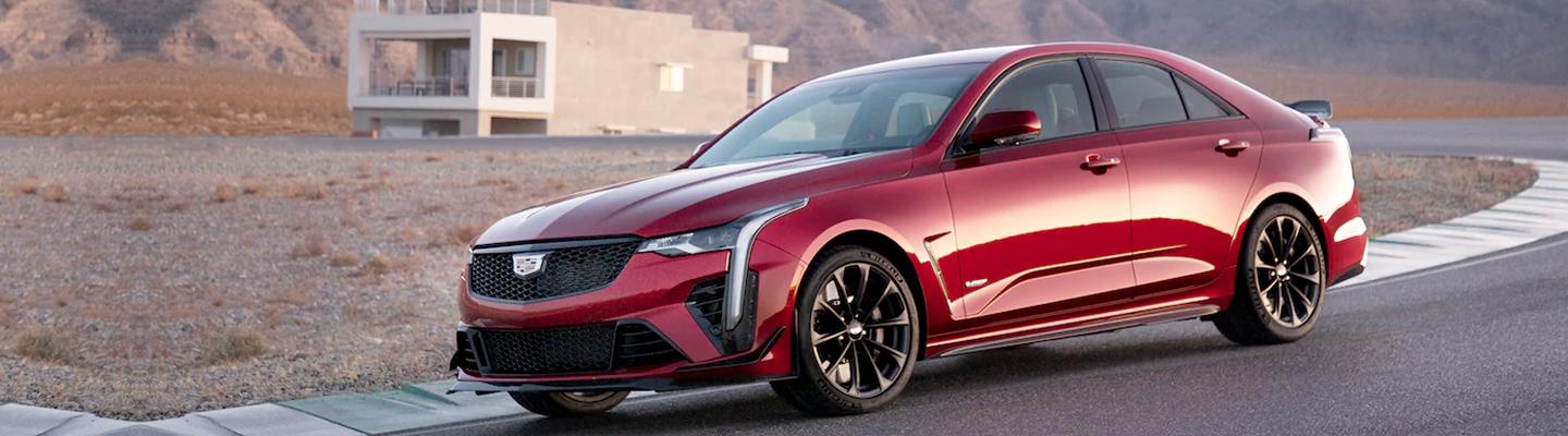 2022 Cadillac CT4-V Blackwing parked on the side of the road