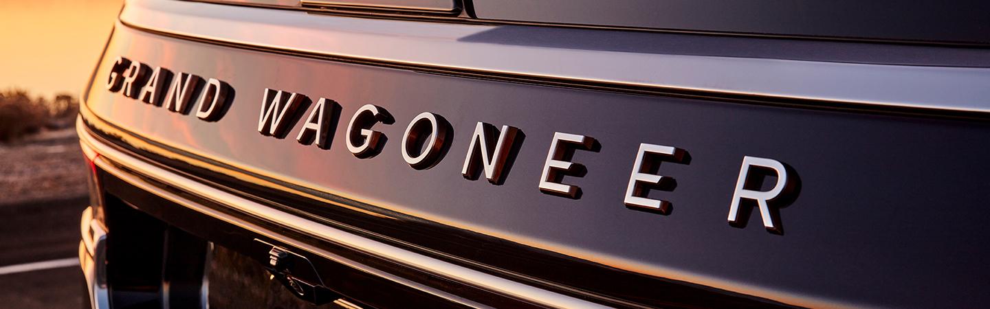 Close up of Wagoneer grille