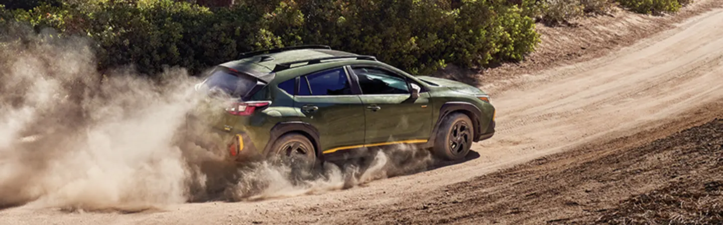 2024 Subaru Crosstrek vs Toyota RAV4 front side yellow
