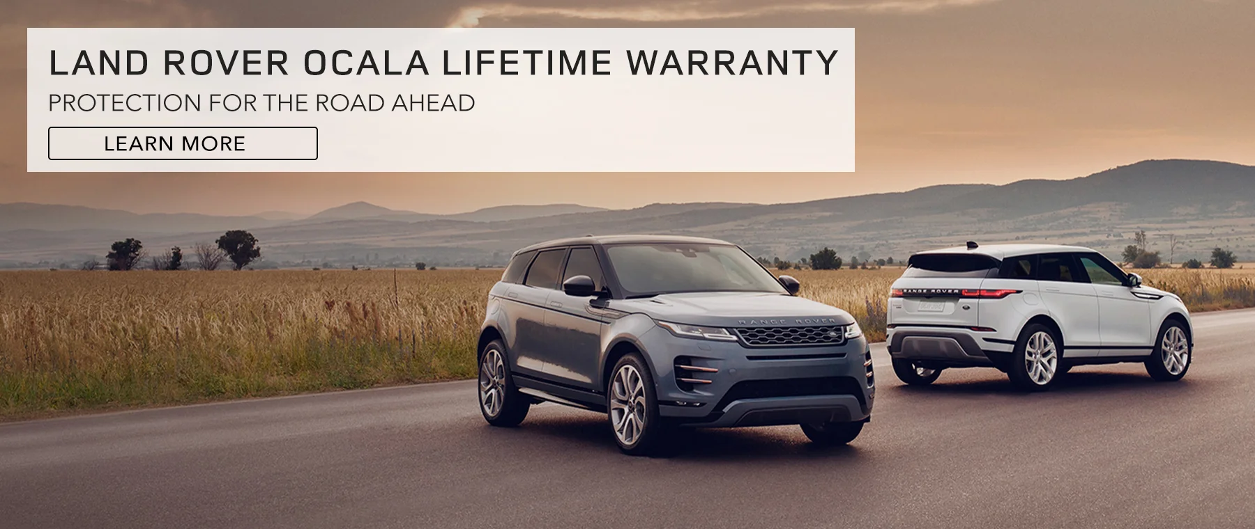 Land Rover Ocala Lifetime Warranty. Protection For The Road Ahead. Learn More
