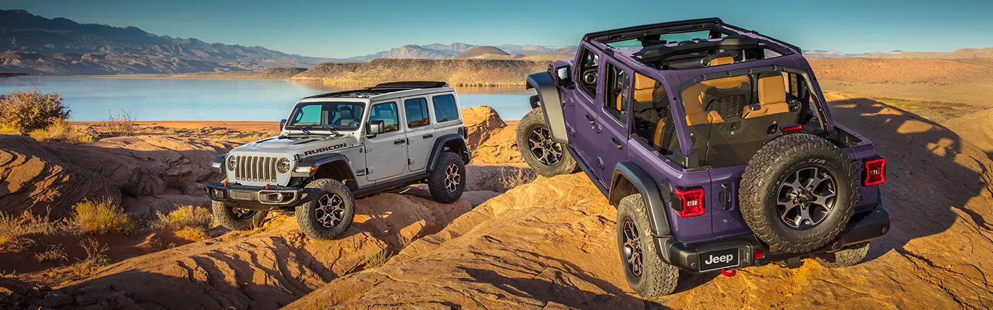 2024 Jeep Wrangler vs Ford Bronco silvercolor backview