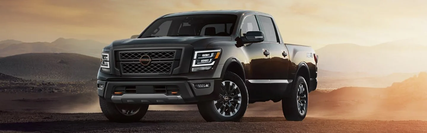2024 Nissan Titan Specs front side view brown