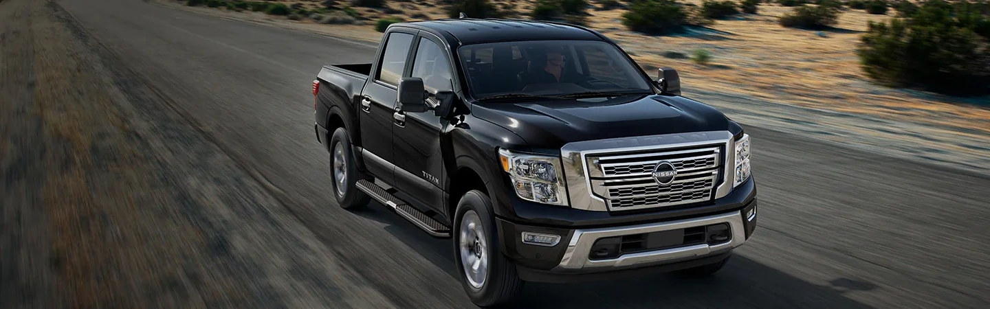 2024 Nissan Titan Specs Top side view Black