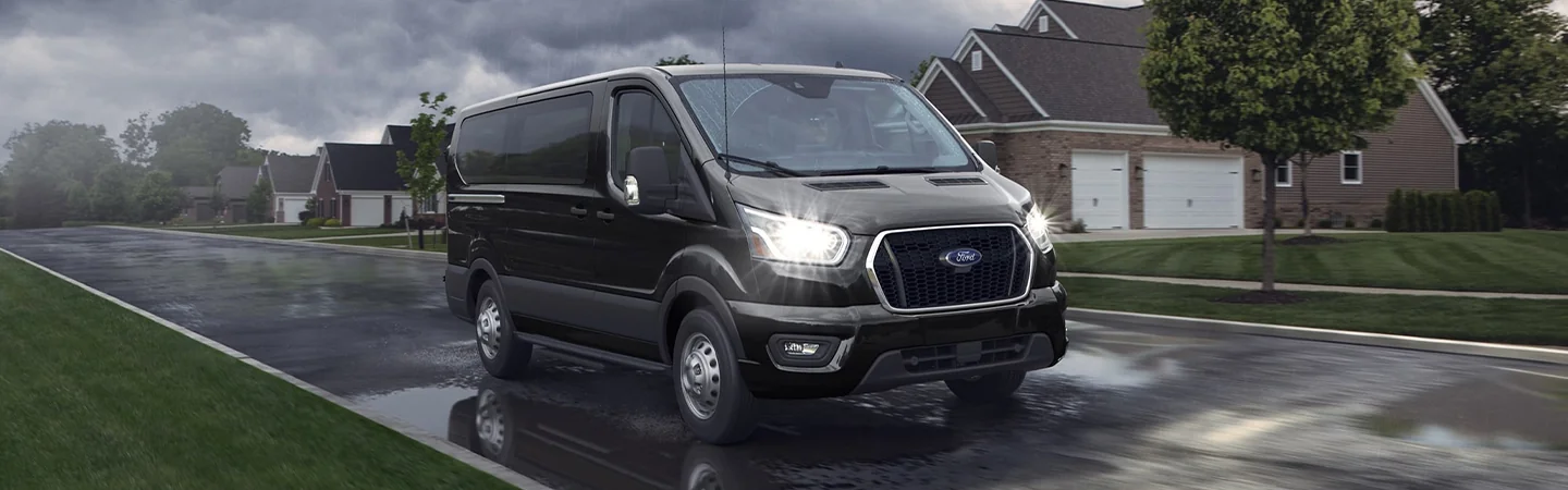 2024 Ford Transit Specs black color front view