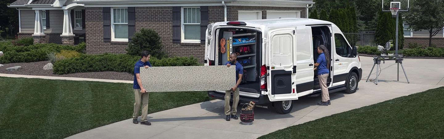 2024 Ford Transit Specs white color side view