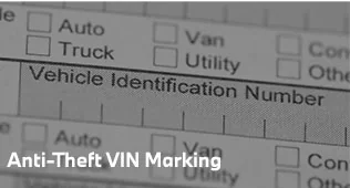 Anti-Theft VIN Marking