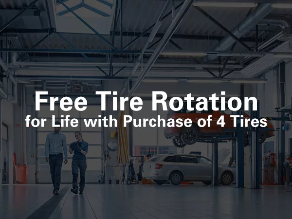 Free Tire Rotation For Life With Purchase Of 4 Tires