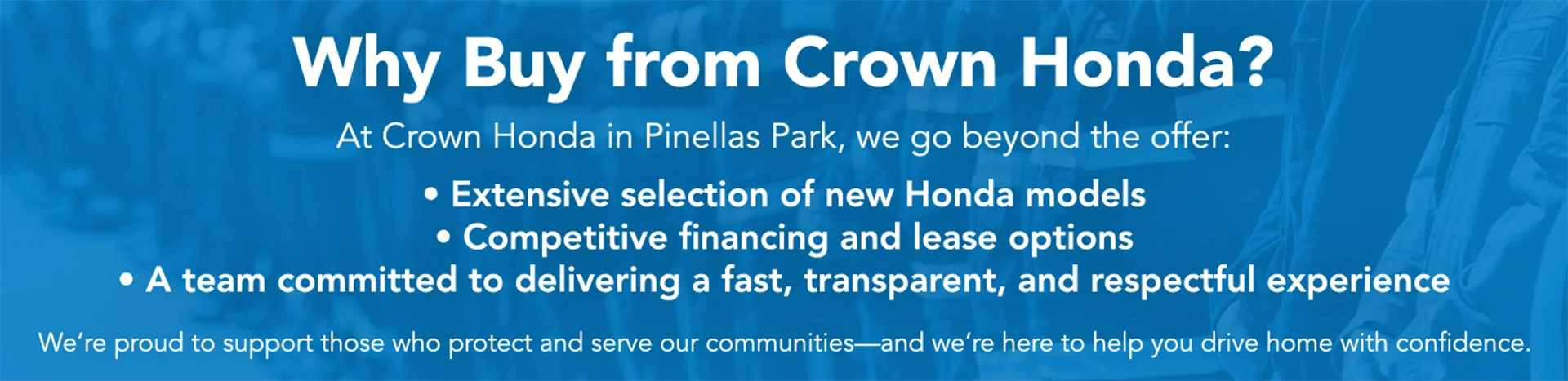 Why Buy from Crown Honda