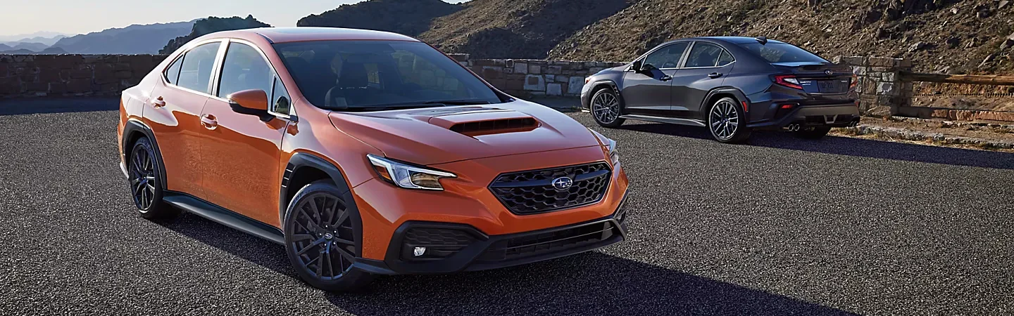 2024 Subaru WRX Specs front side view orange