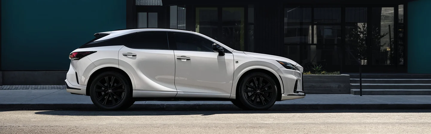 profile of white 2025 Lexus RX