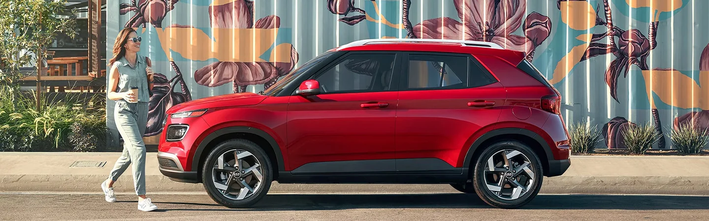 2024 Hyundai Venue Specs redcolor sideview