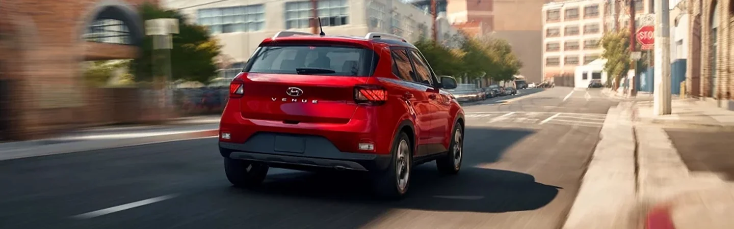 2024 Hyundai Venue Specs redcolor backview