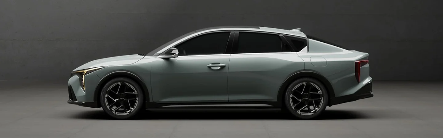 2025 Kia K4 Specs grey color side view
