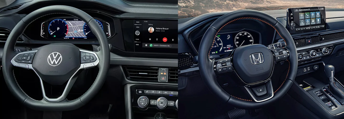 2024 Volkswagen Taos vs Honda CR-V interiorimage