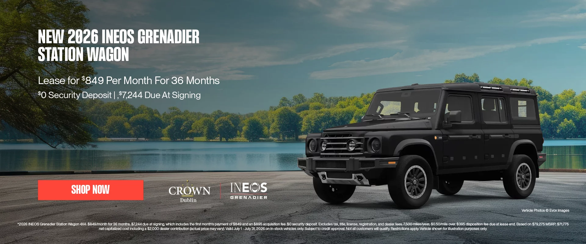 New 2026 INEOS Station Wagon Lease for $849 Per Month for 36 Months $0 Security deposit | $7,244 Due At Signing