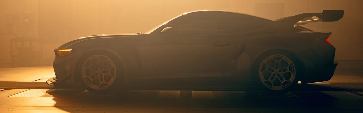 2025 Ford Mustang Specs dark color side view