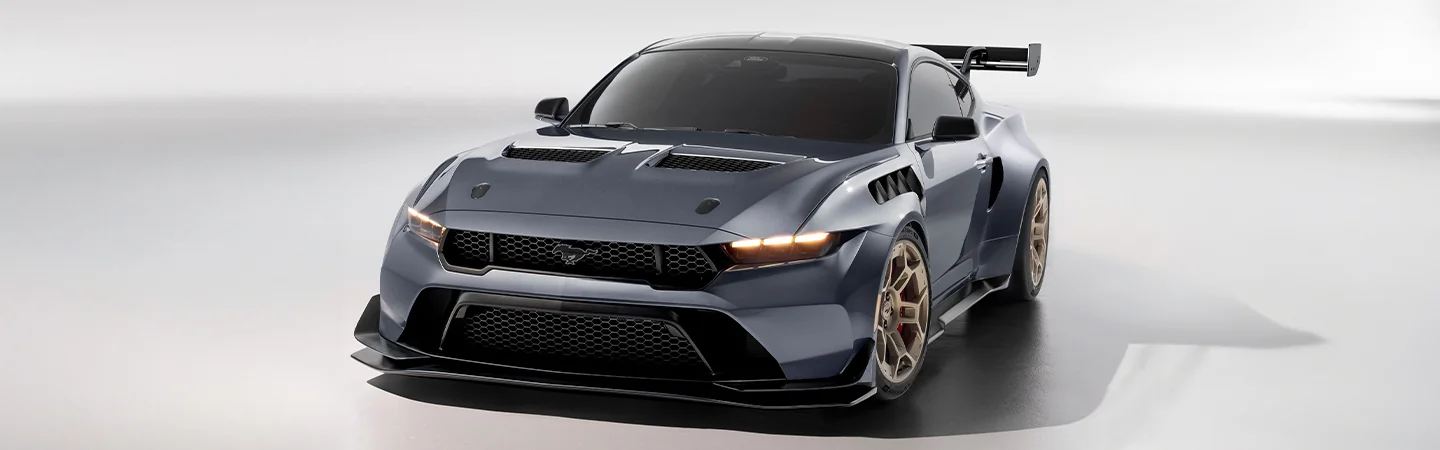 2025 Ford Mustang Specs black color front view