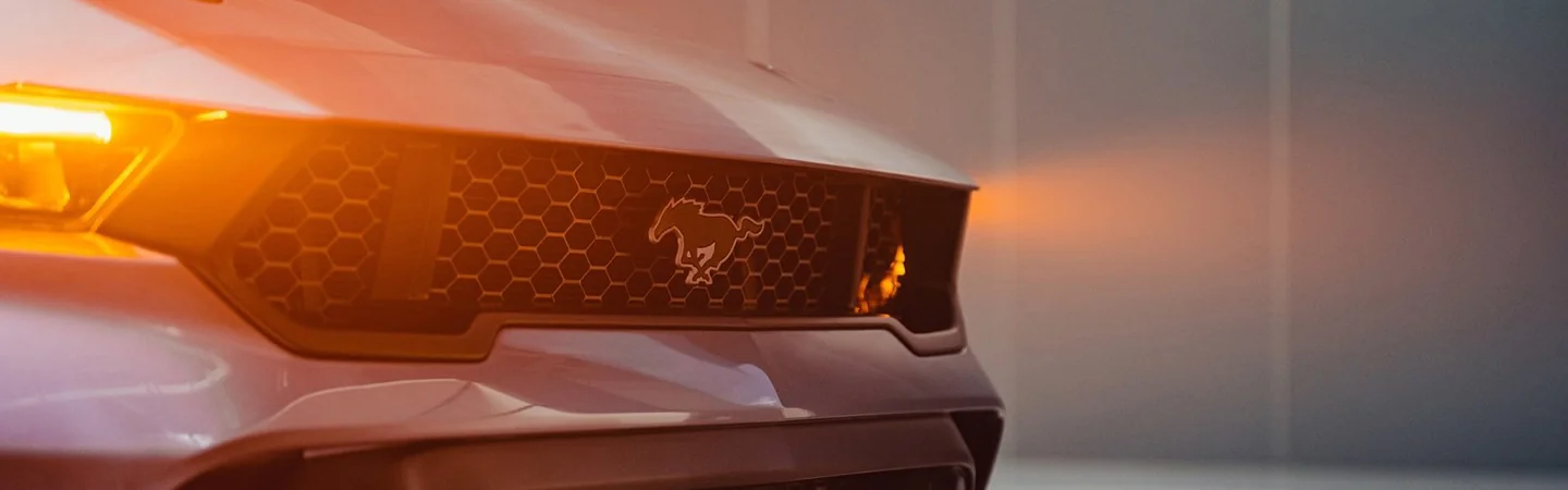 2025 Ford Mustang Specs white color front view