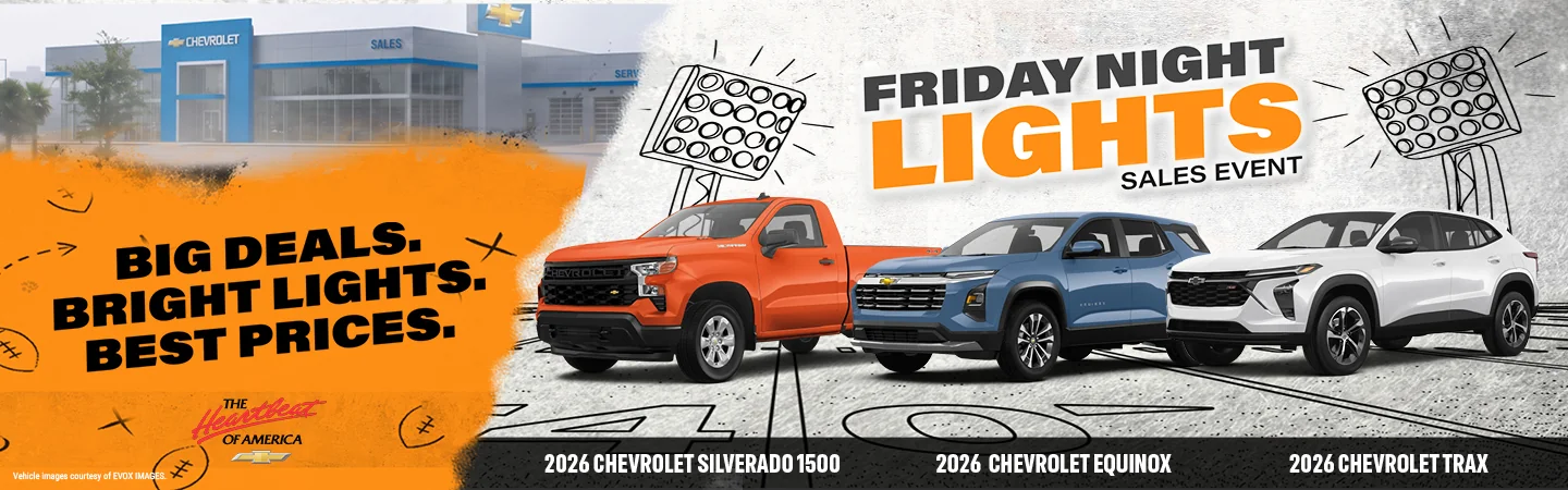 Friday night lights sales event at Vaden Chevrolet Hinesville