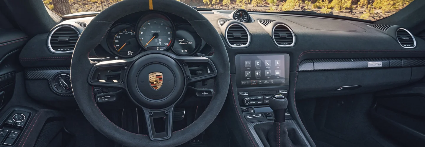interior of a 2025 Porsche 718 Cayman Base