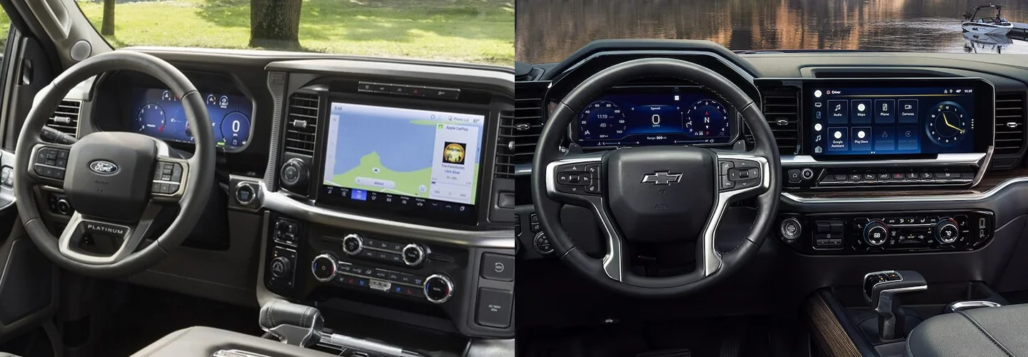 2024 Ford F-150 vs Chevy Colorado interiorimage