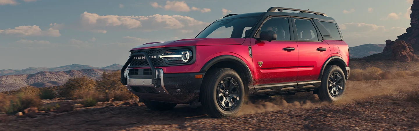 2025 Ford Bronco Sport red side view