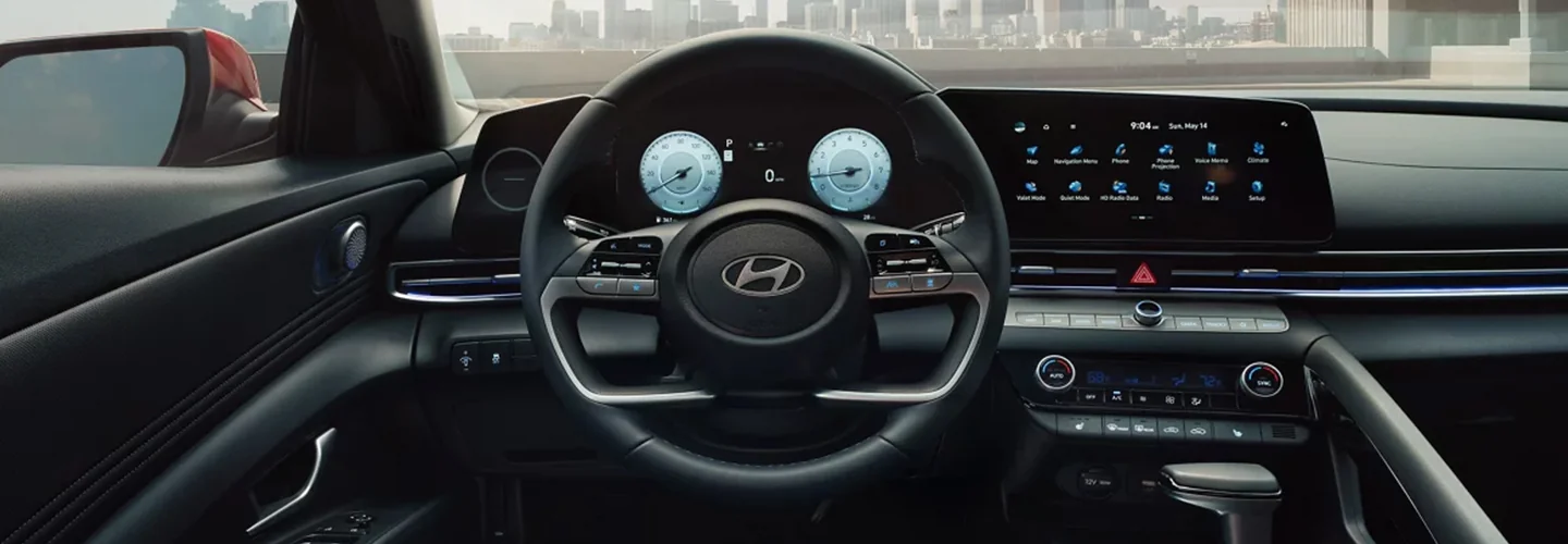 2024 Hyundai Elantra vs Toyota Camry interiorimage