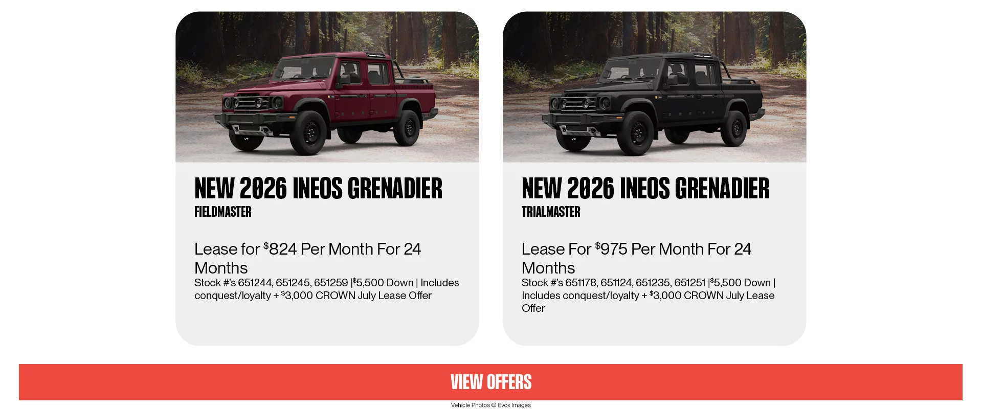 New 2026 INEOS Grenadier Fieldmaster, New 2026 INEOS Grenadier Trialmaster