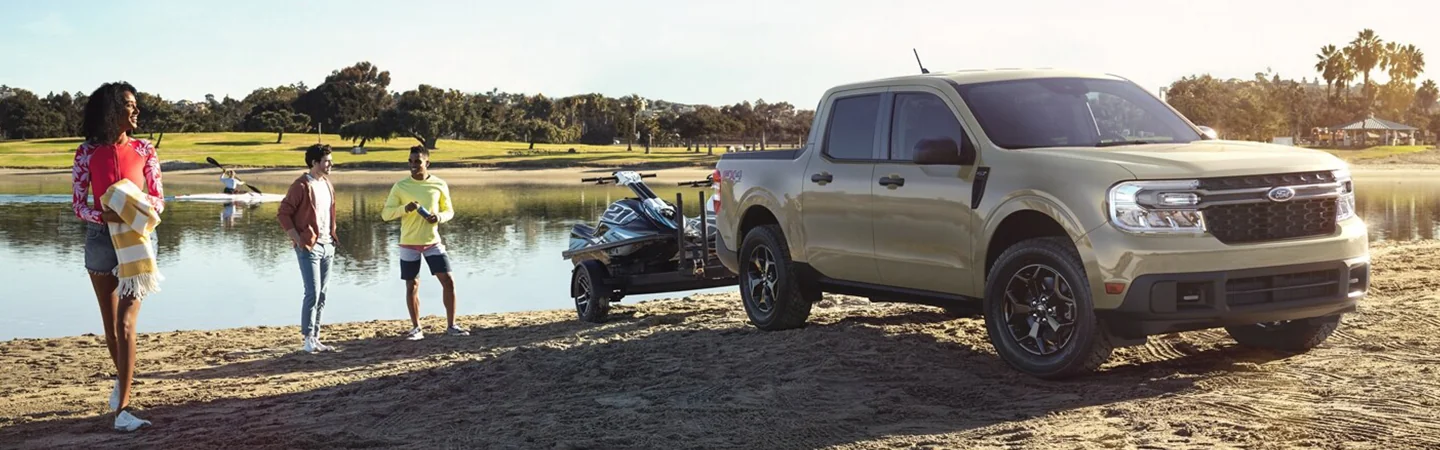 2024 Ford Maverick towing jet skis