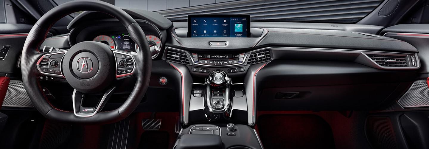 Interior view of Acura