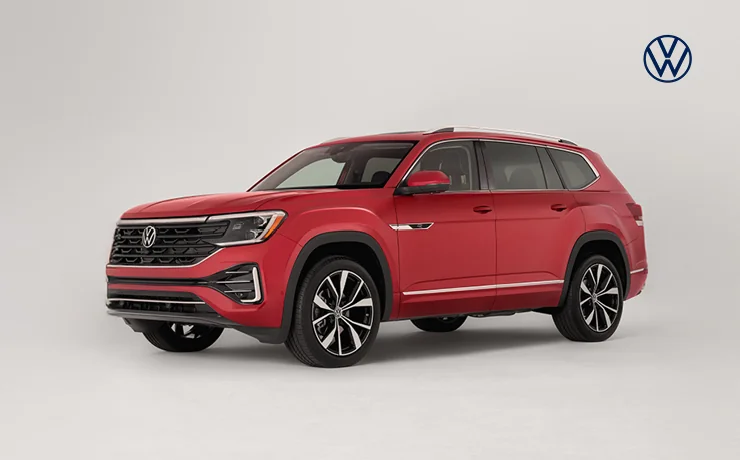 Front view of New 2026 Volkswagen Atlas in white