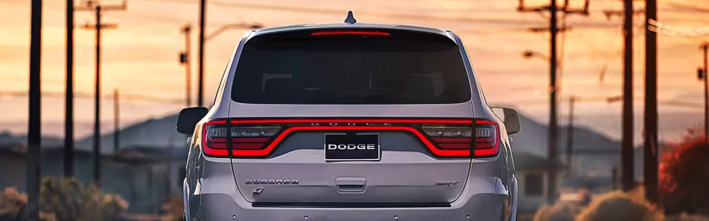 2024 Dodge Durango Specs back view white