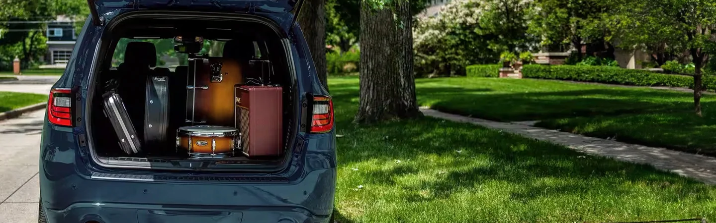 2024 Dodge Durango Specs back view blue