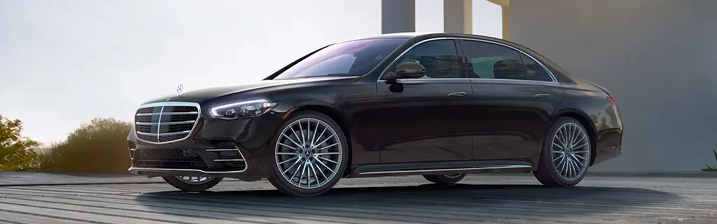 2024 Mercedes-Benz S-Class Specs dark red color side view