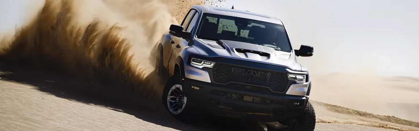 2025 RAM 1500 RHO Specs front side in blue