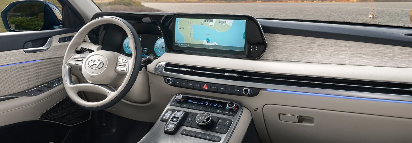 Interior view of a 2025 Hyundai Palisade