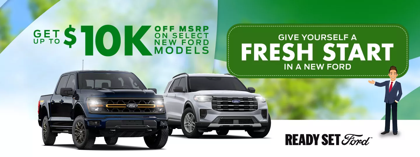 give yourself a fresh start in a new ford