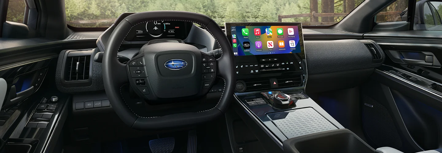 inside the new Subaru Solterra