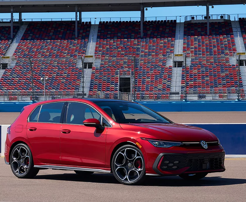 Exterior view for The 2026 Volkswagen Golf GTI in Bradenton, FL