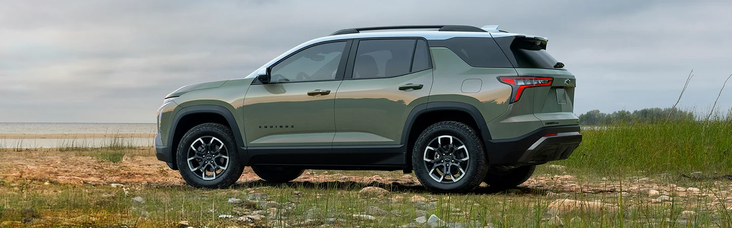 Chevy Equinox parked in front of the ocean