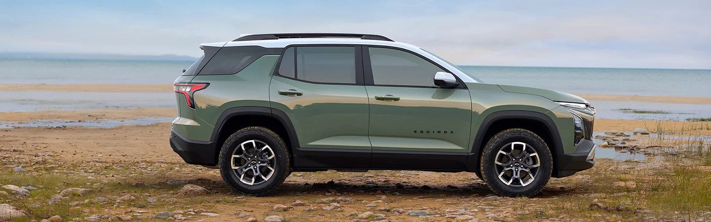 Chevy Equinox parked in front of the ocean