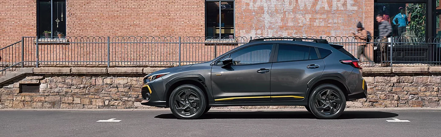 2024 Subaru Crosstrek Specs side front in silver