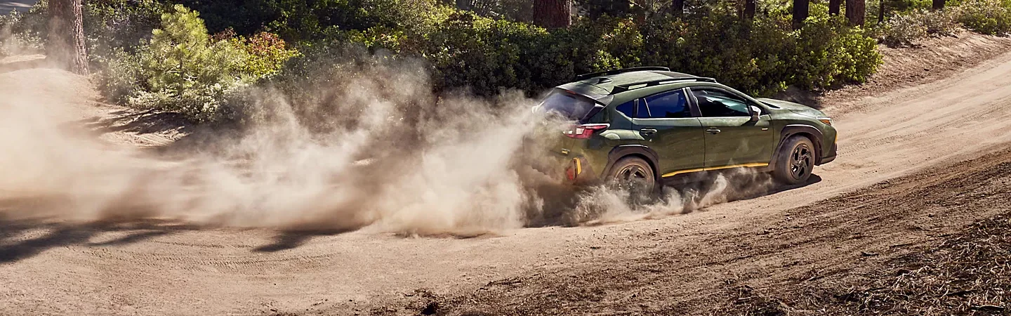 2024 Subaru Crosstrek Specs side back in green