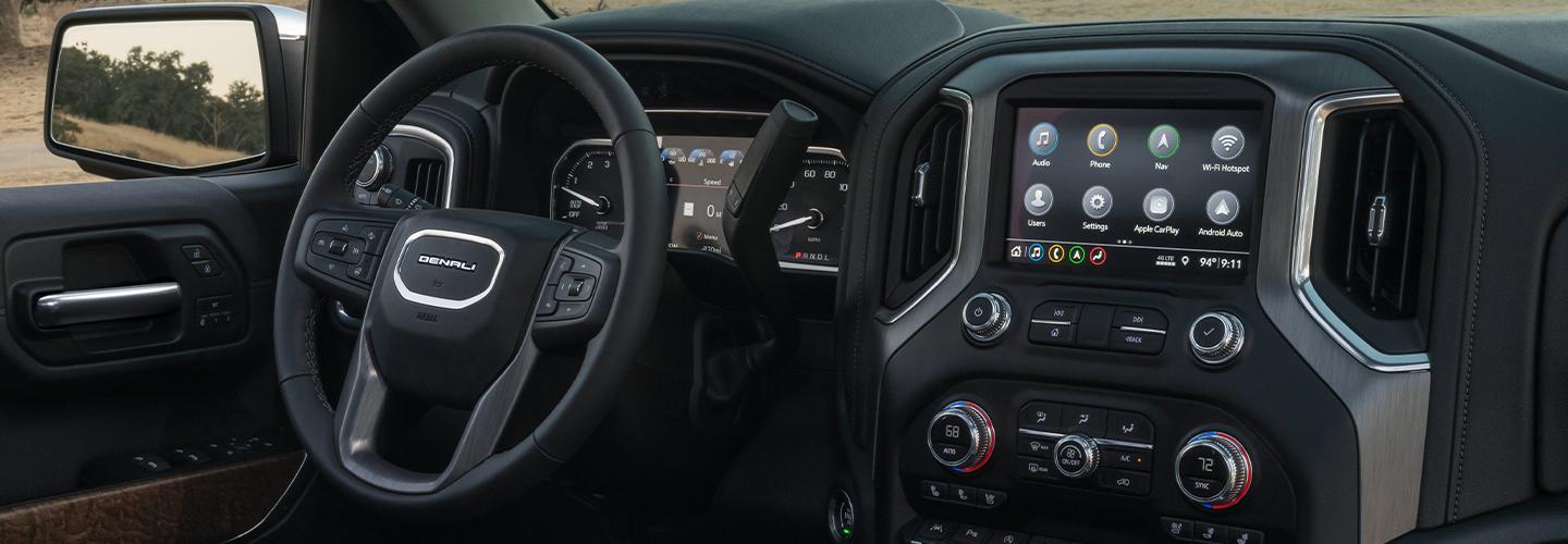 INTERIOR OF 2021 GMC SIERRA