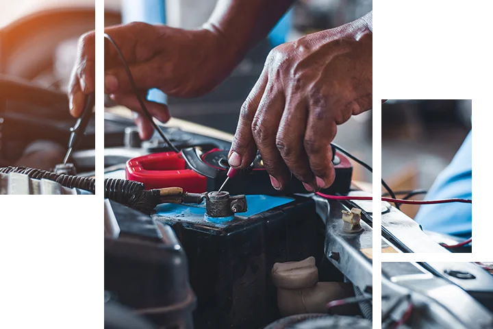 testing battery in car
