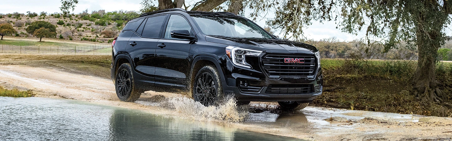 2024 GMC Terrain vs Honda CR-V front view white