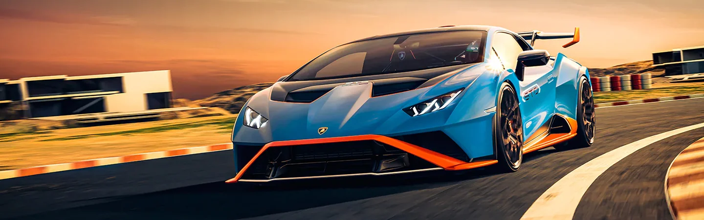 2024 Lamborghini Huracan STO Specs blue color front view