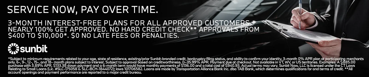 Service Now Pay Over Time With Sunbit