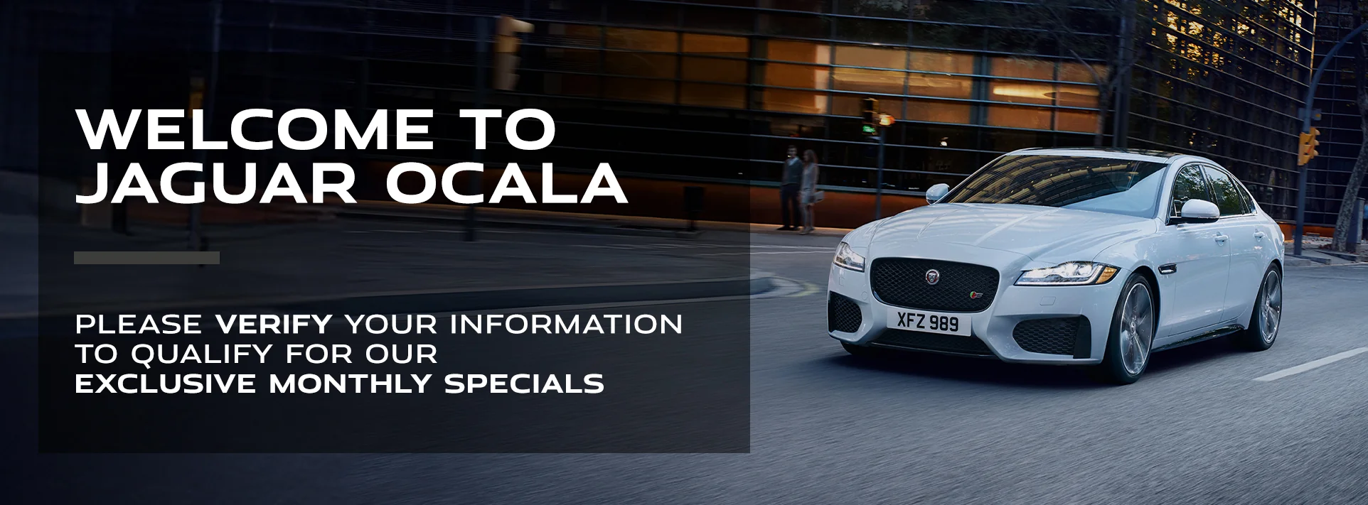 Welcome to Jaguar Ocala - Please verify your information